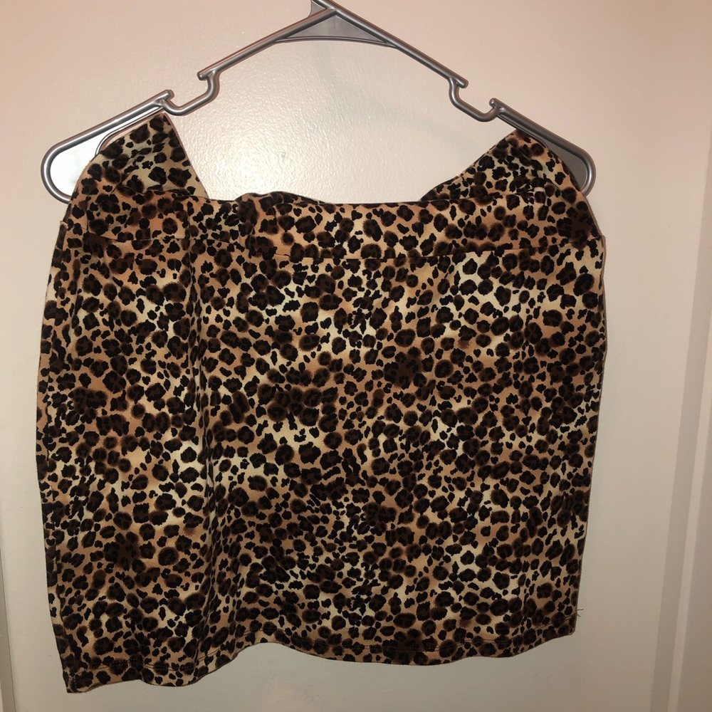 Cheetah print skirt